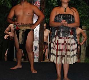 В театре Маори.