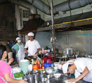 Chanthaburi Nachtmarkt Küche