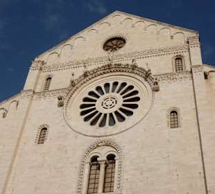 Rosettenfenster mit Fabelfiguren