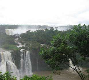 Die Wasserfälle, von Brasilien aus gesehen