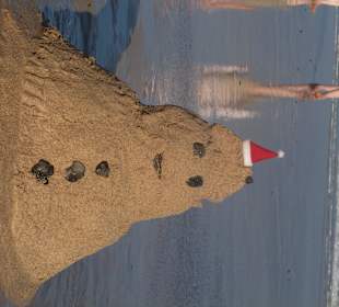 Nicht Schneemann sonder Sandmann