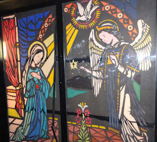 Wandmalerei in einem Büdchen