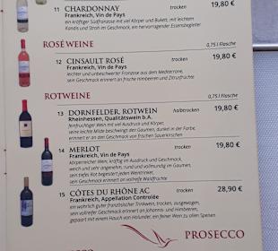 Speisekarte See Nami