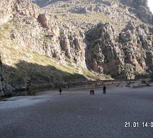 Das Flussbett am Anfang