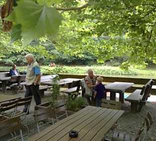 Paddelweiher Hütte Biergarten