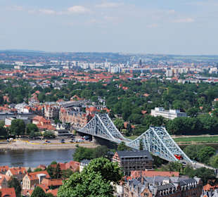 Blick auf das Blaue Wunder