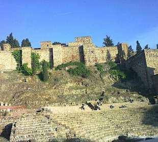 Malagas Amphietheater und Maurenfestung