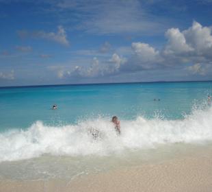 Die Wellen hauen einem um