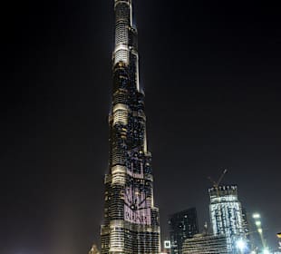 Burj Khalifa by night