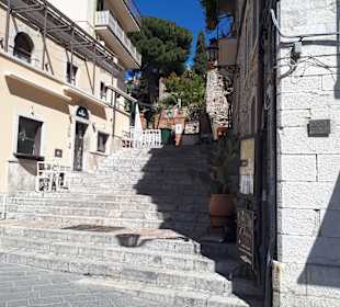 Strasse in Taormina