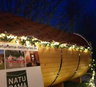 Die Sauna in voller Länge