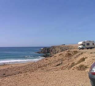 Blick auf den Strand in Cotillo