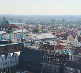 Ausblick von St. Petri auf die Stadt