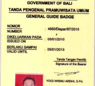 Bali Tour Guide Lizenz