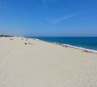 Blick über den Strand von Argelés-Plage