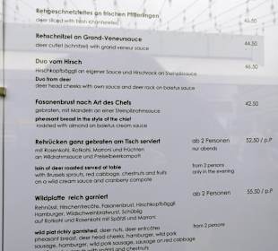 Speisekarte