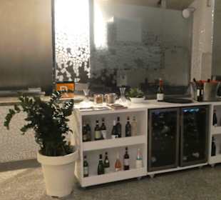 Pause im Café-Bistro vor dem Konzertabend