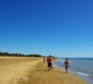 Am Strandabschnitt Lido dei Pini