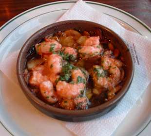 Garnelen in Knoblauchöl!