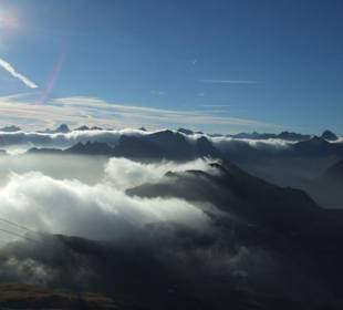 Früh morgens der Blick nach Südosten