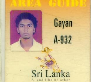 Ausweis vom Sri Lanka Tourismus Board 