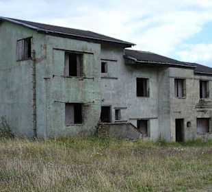 Übungsgebäude auf dem Truppenübungsplatz