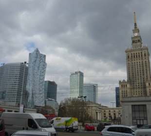 Die moderne Skyline von Warschau