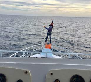 Frühsport vom Kapitän