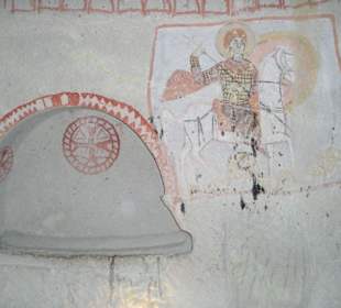 Wandmalereien in Kappadokien