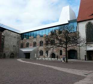 Inside of Moritzburg looking towards the museum