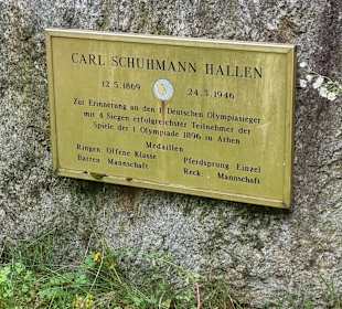 Carl Schuhmann Halle direkt neben der Villa