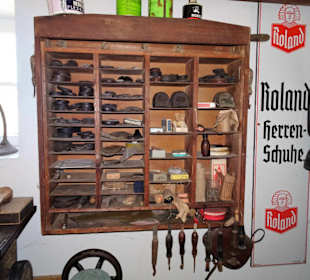 Die Schusterwerkstatt im Dörpmuseum Münkeboe