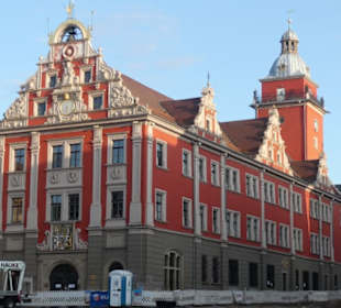 Das Rathaus von Gotha auf dem Hauptmarkt