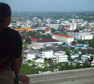 Schöne Ausblick auf Phetchaburi