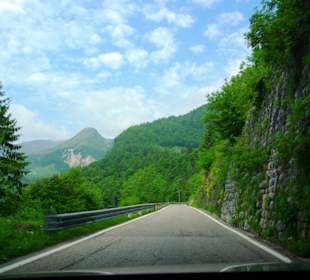 Auffahrt zum Plöckenpass Italien