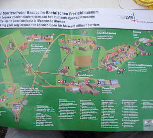 Plan des Freilichtmuseums