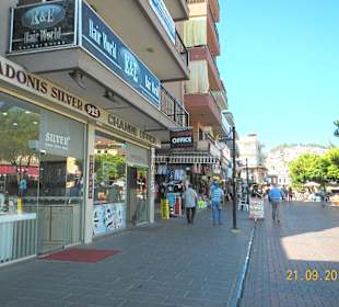 Am Anfang der Shoppingmeile