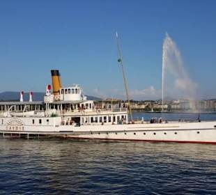 Raddampfer Savoie auf Genfersee