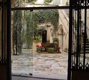 Ein Innenhof, gesehen in Mdina bei unserer Inselrundfahrt Ma