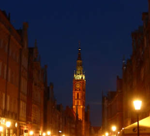 Blick zum Ratusz Głównego Miasta