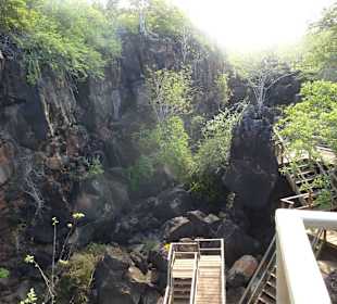 Blick auf den Badepaltz in der Schlucht