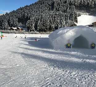 Rodel und Ski Piste für Anfänger