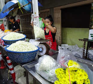 Flower Markt BKK, viele Blumen