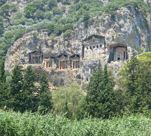 Dalyan Ausflug: Felsengräber Dalyan / Kaunos