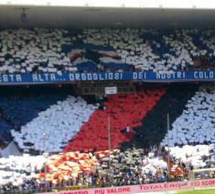 Partita della Sampdoria, vista settore distinti
