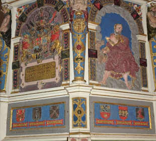 Die Kanzel der Kirche St. Johannis