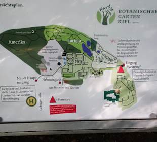Plan des Botanischen Gartens
