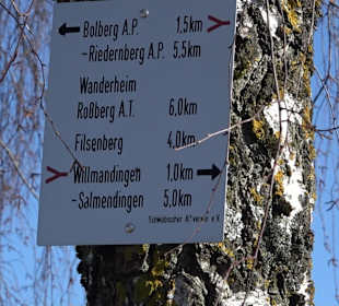 Wanderroute Drei Berge Tour Willmandingen