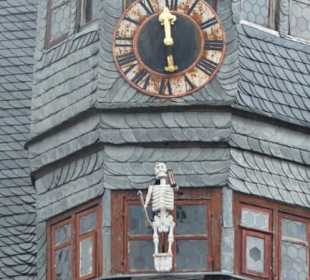 Das Lanzentürmchen auf dem Rathaus von Ochsenfurt