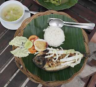 Fisch-BBQ auf Gili Sudak